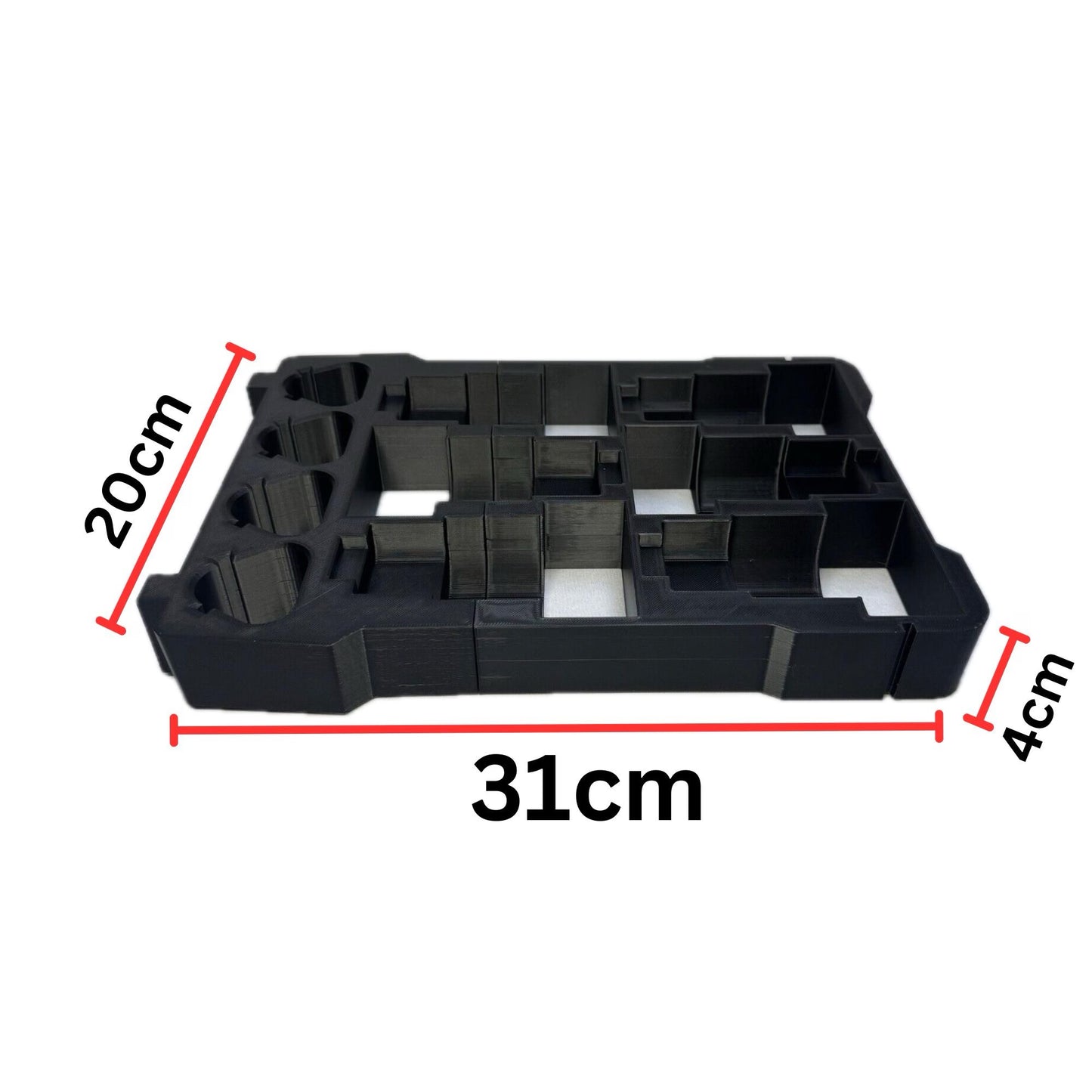 Milwaukee Packout Insert 10cm Height 10X M12 Battery Storage Organiser Box Tray