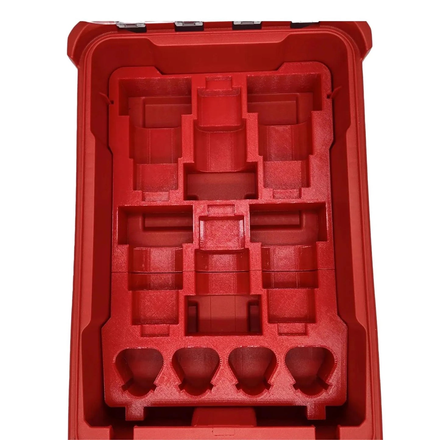 Milwaukee Packout Insert 10cm Height 10X M12 Battery Storage Organiser Box Tray