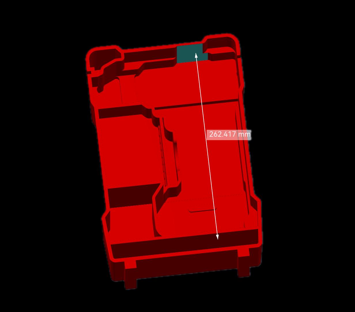 Milwaukee Packout Insert for M18 FPD3 Drill – Custom Bit Holder & Storage Organizer Tray for Tools, Screws, and Accessories