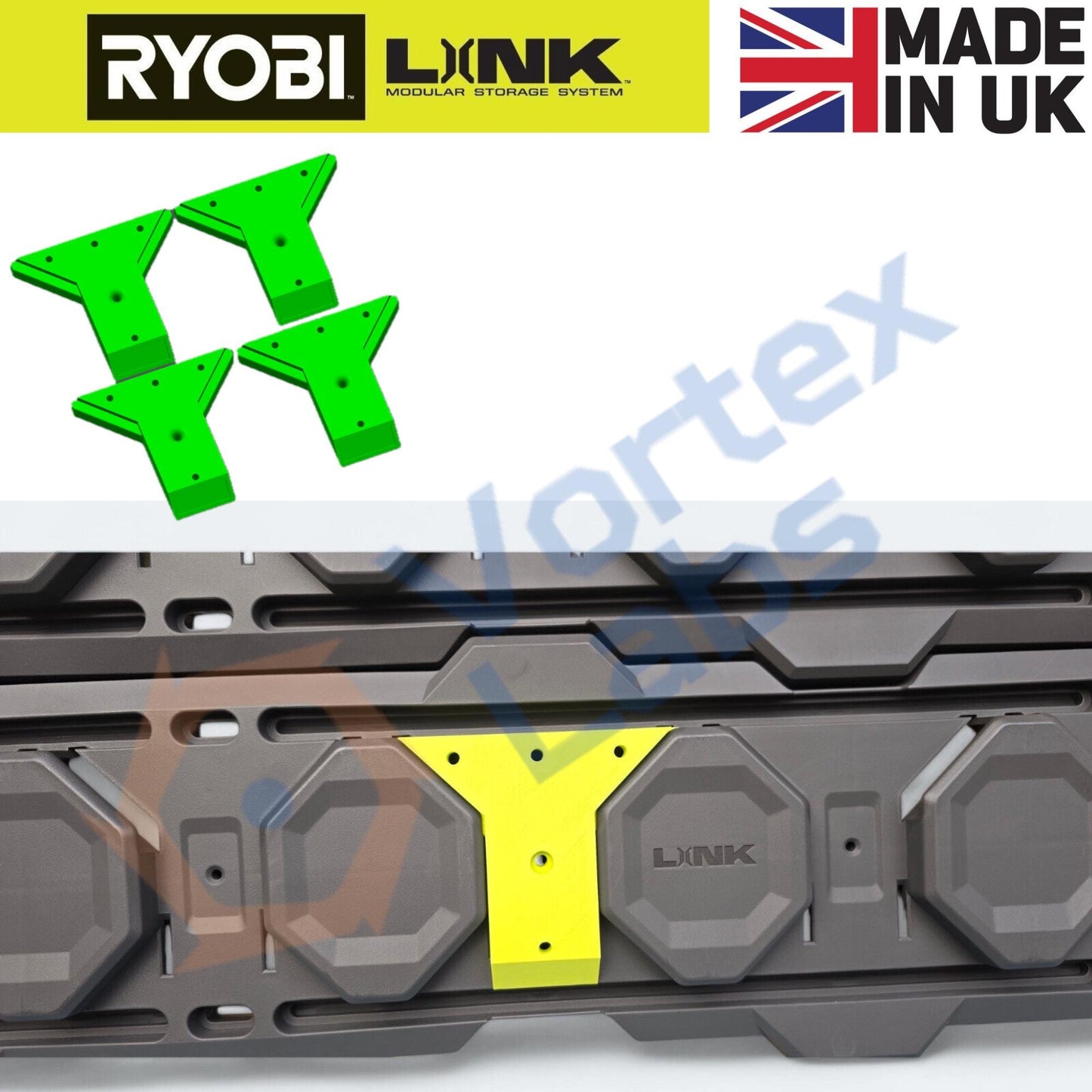 Ryobi LINK Mounting Cleat Feet Tool Storage System Wall Van Workshop