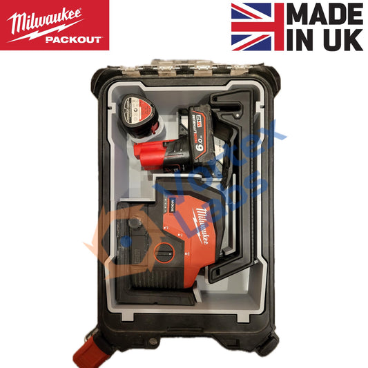 Milwaukee Packout Insert for M12 CLLP / CLL4P Laser | Tool Box Tray Organizer | Fits 48-22-8435 & 4932464083 | Custom Storage